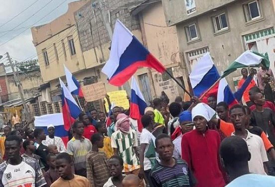 (VIDEO) Nigerians on Social Media React as Kano Protesters Hoist Russian Flags Amid Nationwide Agitations