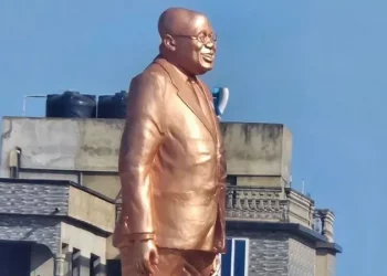 Controversial Nana Akufo-Addo Statue Destroyed Amid Mixed Reactions in Ghana