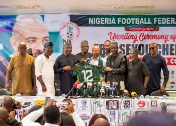 (VIDEO) OFFICIAL : NFF Unveils Eric Chelle as New Super Eagles Head Coach