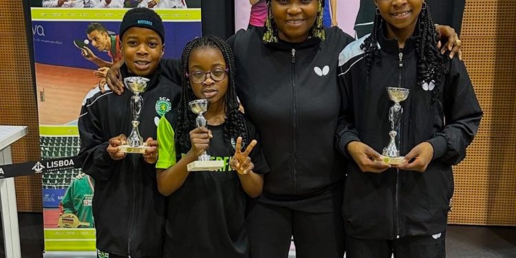 NIGERIA : Aruna Quadri’s Children Shine at Table Tennis Tournament in Portugal
