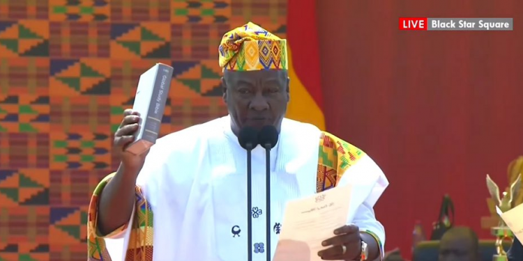 OFFICIAL : John Mahama Sworn-In as Ghana’s President For The Third Time