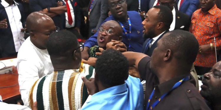 Four Lawmakers Suspended in Ghana Over Parliament Brawl