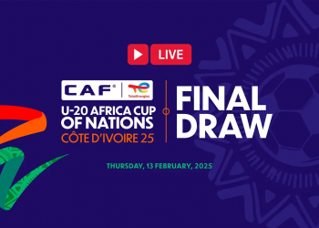 CAF U-20 AFCON 2025 Draw : Teams Set to Know Opponents February 13th