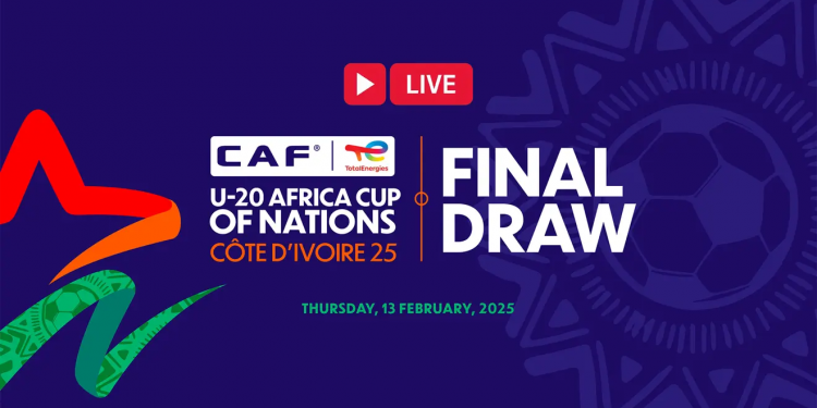 CAF U-20 AFCON 2025 Draw : Teams Set to Know Opponents February 13th