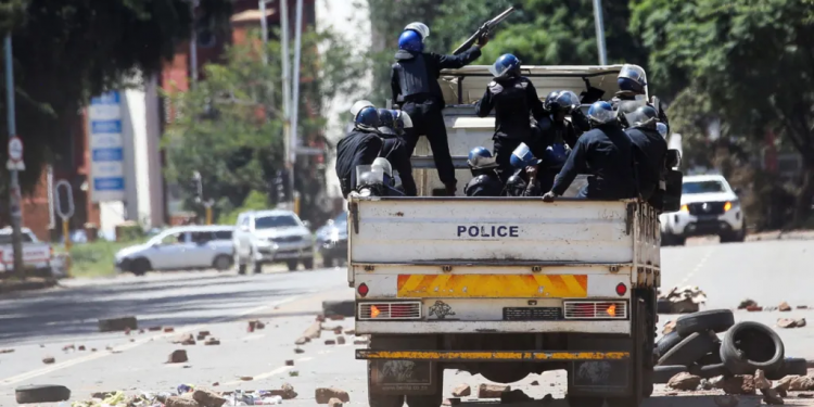 Zimbabwe Protest Turns Into Shutdown Amid Heavy Security Presence