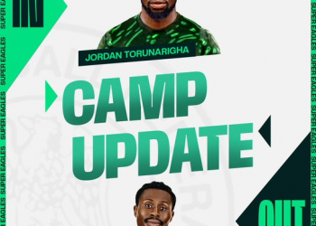 Torunarigha Replaces Injured Tella in Super Eagles Squad For World Cup Qualifiers