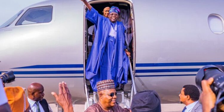 President Tinubu Returns to Nigeria After France Visit
