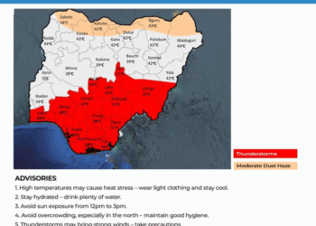 NiMet Forecasts Thunderstorms, Dust Haze Across Nigeria For Three Days