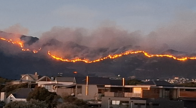 South Africa Wildfire Forces Evacuation of Nearly 200 Households