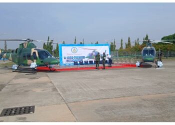 Nigeria’s President Tinubu Inducts Two Attack Helicopters to Boost Military’s Fight Against Insecurity