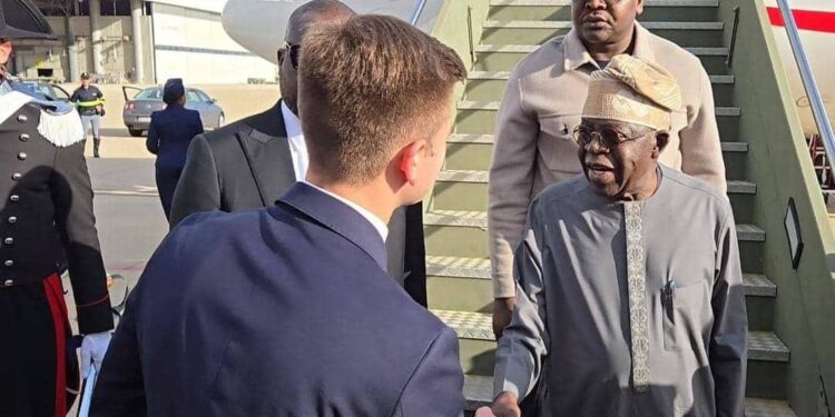 Nigeria’s President Tinubu Arrives Rome for Pope Leo XIV’s Inauguration