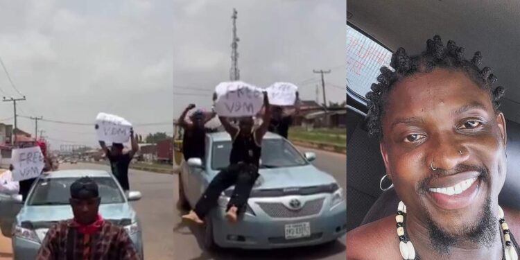 Nigeria: (VIDEO) Abuja Youths Protest EFCC’s Detention of Activist VeryDarkMan