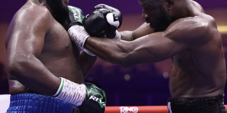 BOXING : Ajagba, Bakole Fight to Thrilling Draw in Saudi Heavyweight Showdown
