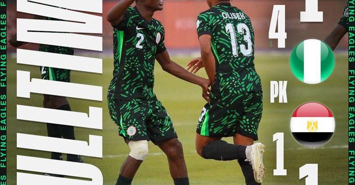 Flying Eagles Claim Bronze at U-20 AFCON With Penalty Shootout Win Over Egypt