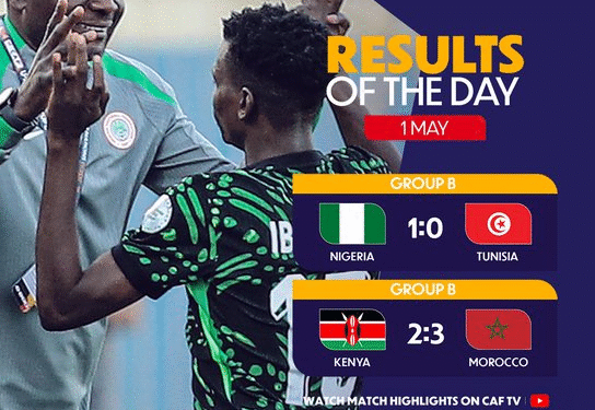 Nigeria’s Flying Eagles Edge Tunisia 1–0 in U-20 AFCON Opener