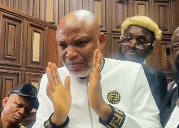 NIGERIA : Nnamdi Kanu’s Trial Resumes at Federal High Court in Abuja