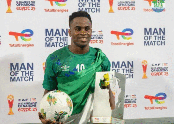 Sierra Leone’s Kamara Named in CAF U-20 AFCON Group Stage Best XI