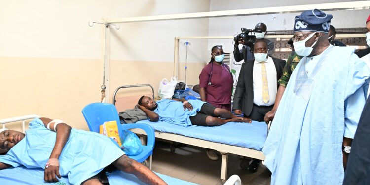 Nigeria’s President Tinubu Visits Injured Survivors of Benue Attack