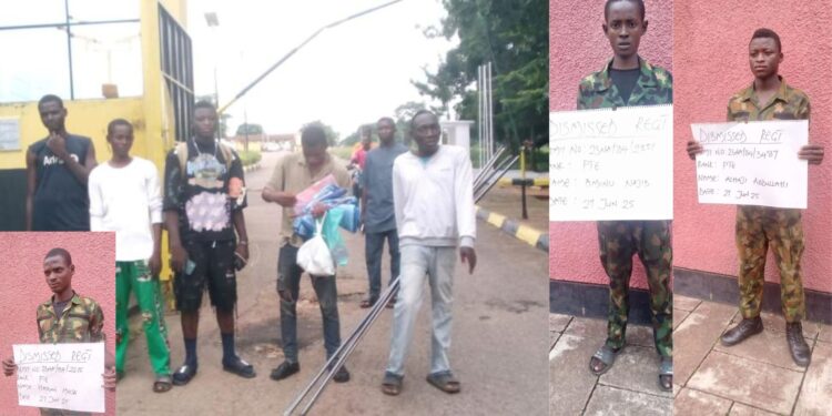 Nigerian Army Dismisses Five Soldiers in Ibadan Over Missing Rifles, Ammunition