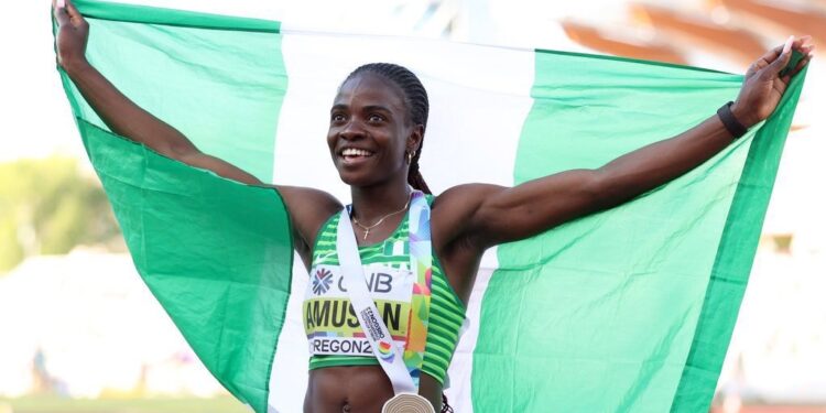 NIGERIA : Amusan Skips Hurdles, Competes in 100m Sprint at Racers Grand Prix