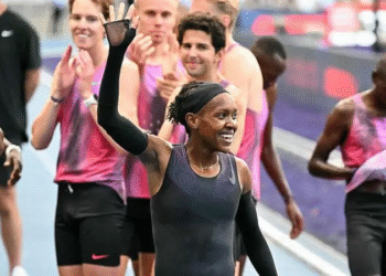 Kenya’s Kipyegon Falls Short of Historic Sub-Four-Minute Mile in Paris