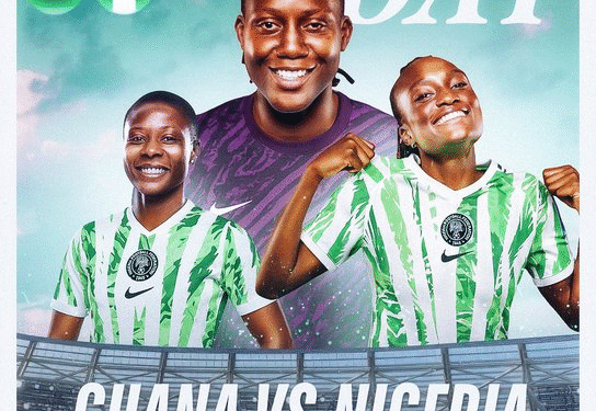 Super Falcons of Nigeria Face Ghana in WAFCON Warm-Up Clash Today