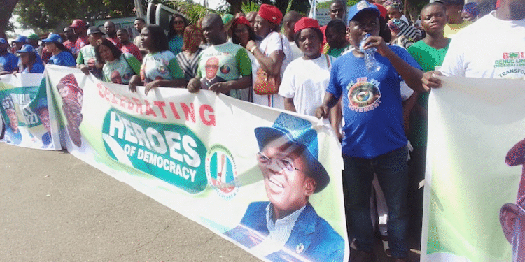 NIGERIA : Pro-Tinubu, Alia Supporters Rally in Makurdi For 2027 Re-Election Bid