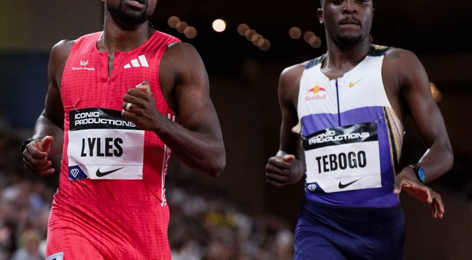 Lyles Defeats Botswana’s Tebogo in 200m at Monaco Diamond League