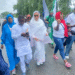 (VIDEO) NIGERIA: Senator Natasha, Supporters Exit NASS After Being Denied Entry