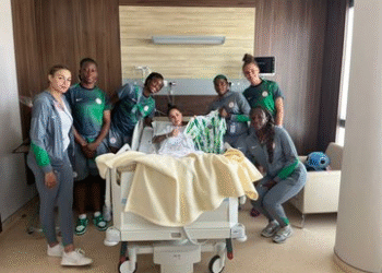 Super Falcons Visit Injured South African Star Gabriela Salgado in Hospital