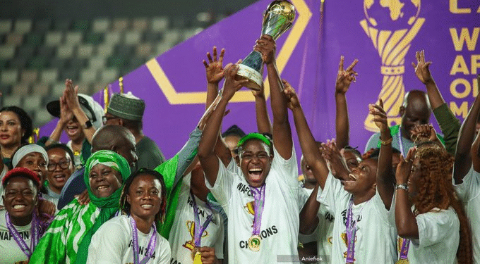 (VIDEO) NIGERIA : Super Falcons Storm Lagos to Hero’s Welcome After Historic WAFCON Title