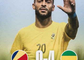 Bouanga Hat-Trick Fires Gabon to Top of World Cup Qualifying Group