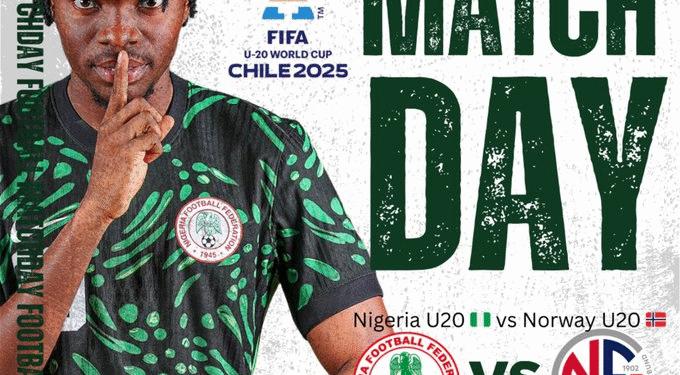 Flying Eagles of NIgeria Face Norway in FIFA U20 World Cup Opener Today
