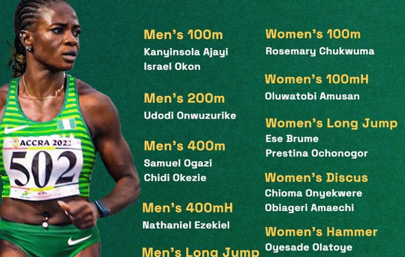 Nigeria’s 15-Man Squad Departs For 2025 World Athletics Championships in Tokyo