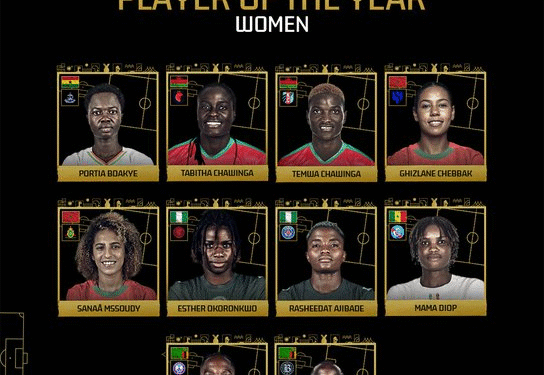 CAF Unveils Nominees For 2025 Women’s Awards