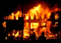 NIGERIA: Fire Guts Section of Alaba International Market in Lagos