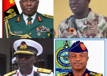 Meet Nigeria’s Newly Appointed Service Chiefs by President Tinubu