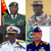 Meet Nigeria’s Newly Appointed Service Chiefs by President Tinubu