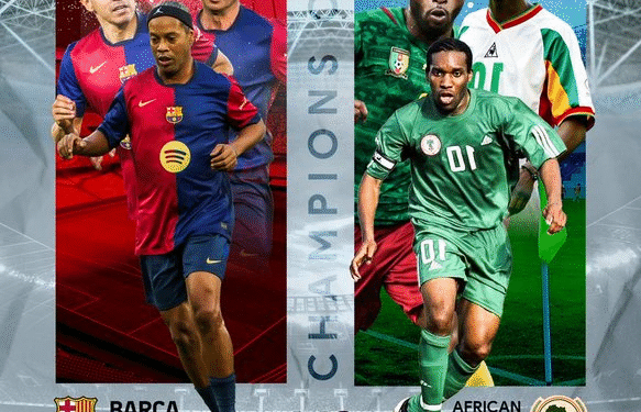 FOOTBALL : Barça Legends Set to Face African Stars in Abuja Showdown Today