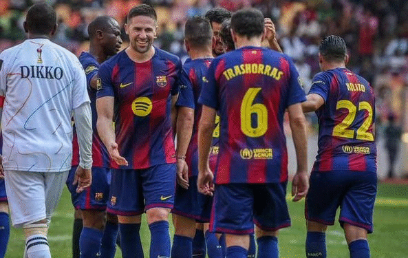NIGERIA : Barça Legends Defeat African Legends 3–1 in Abuja Friendly