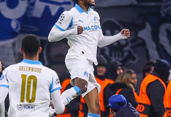 Gabon’s Aubameyang Brace Fires Marseille to Comeback Win Over Newcastle in Champions League