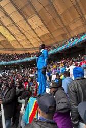 DR Congo Fan’s Motionless AFCON Tribute to Patrice Lumumba Goes Viral