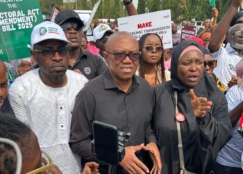 Nigeria: (VIDEO) Peter Obi Joins Protest Over Electronic Transmission of Election Results