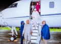 (VIDEO) Nigeria’s VP Shettima Arrives in Ethiopia for AU Summit