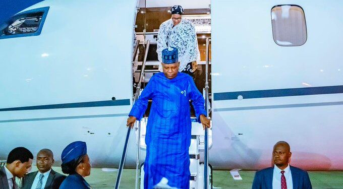 Nigeria’s Vice President Shettima Returns to Abuja after AU Summit in Addis Ababa
