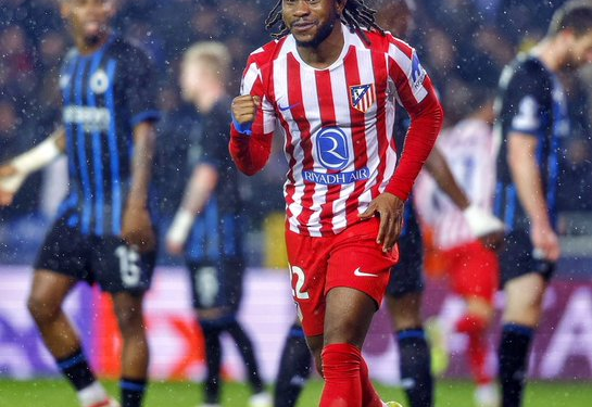Lookman, Onyedika Scores as Atletico Madrid, Club Brugge Share Six-Goal Thriller