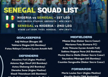Senegal Set For Falconets Clash, Begin Camp in Abeokuta