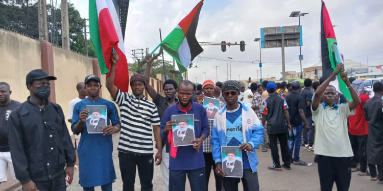 NIGERIA: IMN Stages Peaceful Protest in Lagos Over Khamenei’s Death