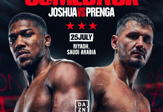 BOXING: Anthony Joshua Set to Return To Ring After Car Accident