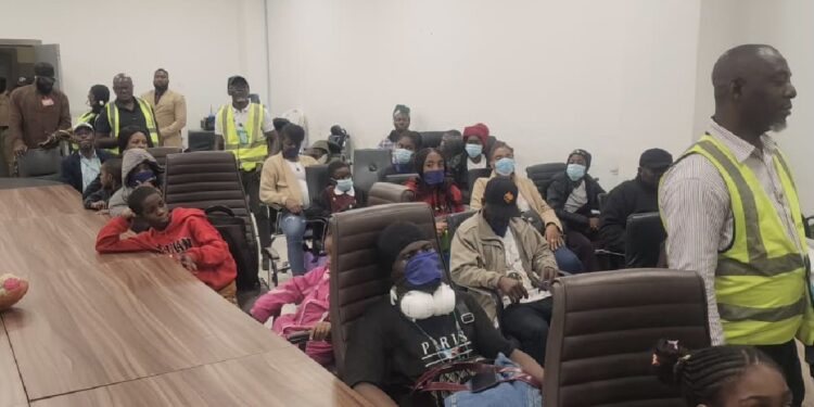 BREAKING: (VIDEO) 66 Nigerians Return Home as Second Evacuation Flight Lands in Lagos